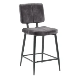 Barkruk Gento Velvet antraciet