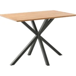 Bartafel Romaro 130x80 cm rechthoekig teak mix rough