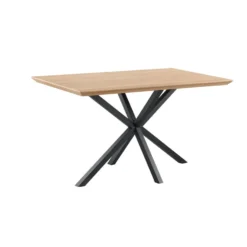 Bartafel Tavolo 160x90 rechthoek eiken naturel grijs matrixpoot