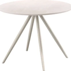 Bijzettafel Cercio Keramiek 60 cm rond wit