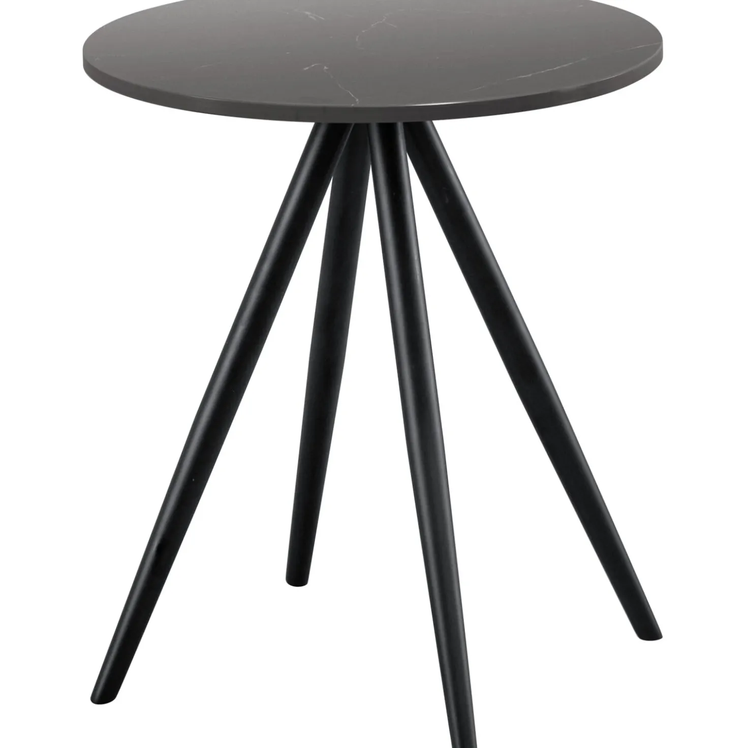 Bijzettafel Cercio Keramiek 40 cm rond zwart
