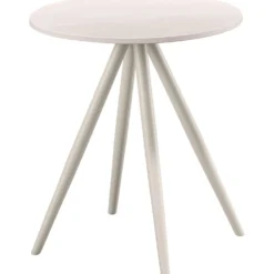 Bijzettafel Cercio Keramiek 40 cm rond wit