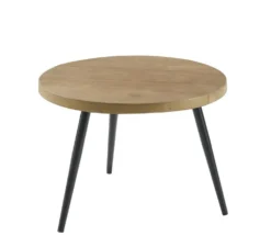 Bijzettafel Fidanza Rond 50 mango naturel