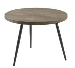 Bijzettafel Fidanza Rond 60 mango grijs