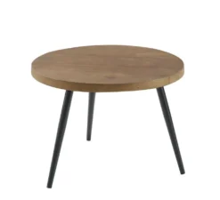 Bijzettafel Fidanza Rond 50 mango bruin