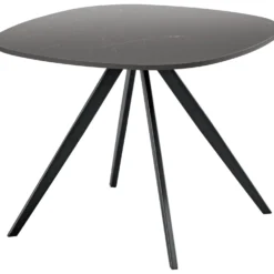Bijzettafel Fitura Keramiek 60x60 cm vierkant zwart