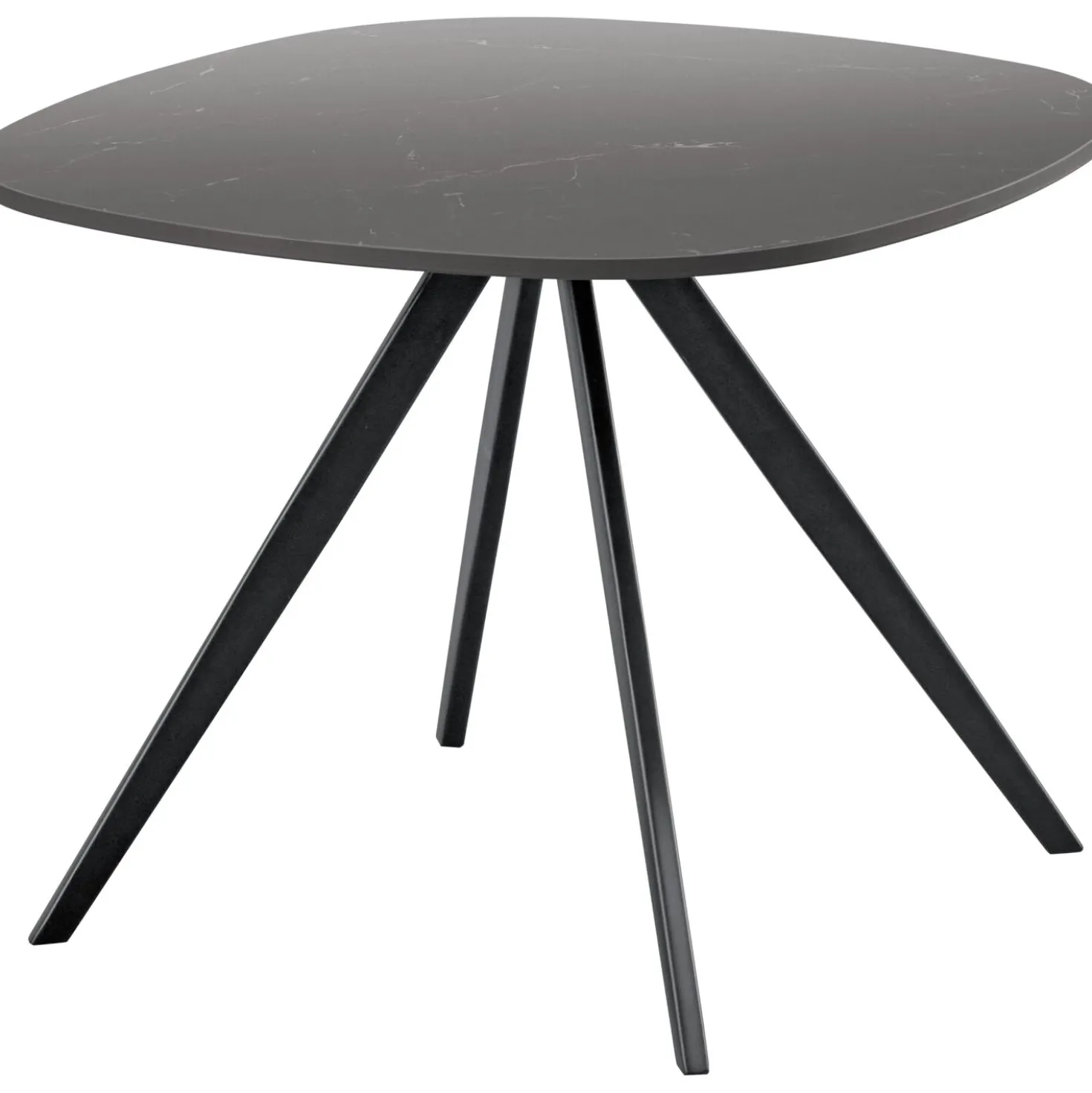 Bijzettafel Fitura Keramiek 60x60 cm vierkant zwart