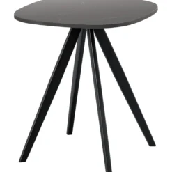 Bijzettafel Fitura Keramiek 40x40 cm vierkant zwart