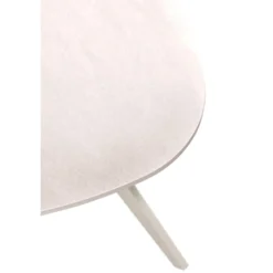 Bijzettafel Fitura Keramiek 40x40 cm vierkant wit