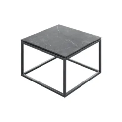 Bijzettafel Lineto (55 Cm) zwart keramiek
