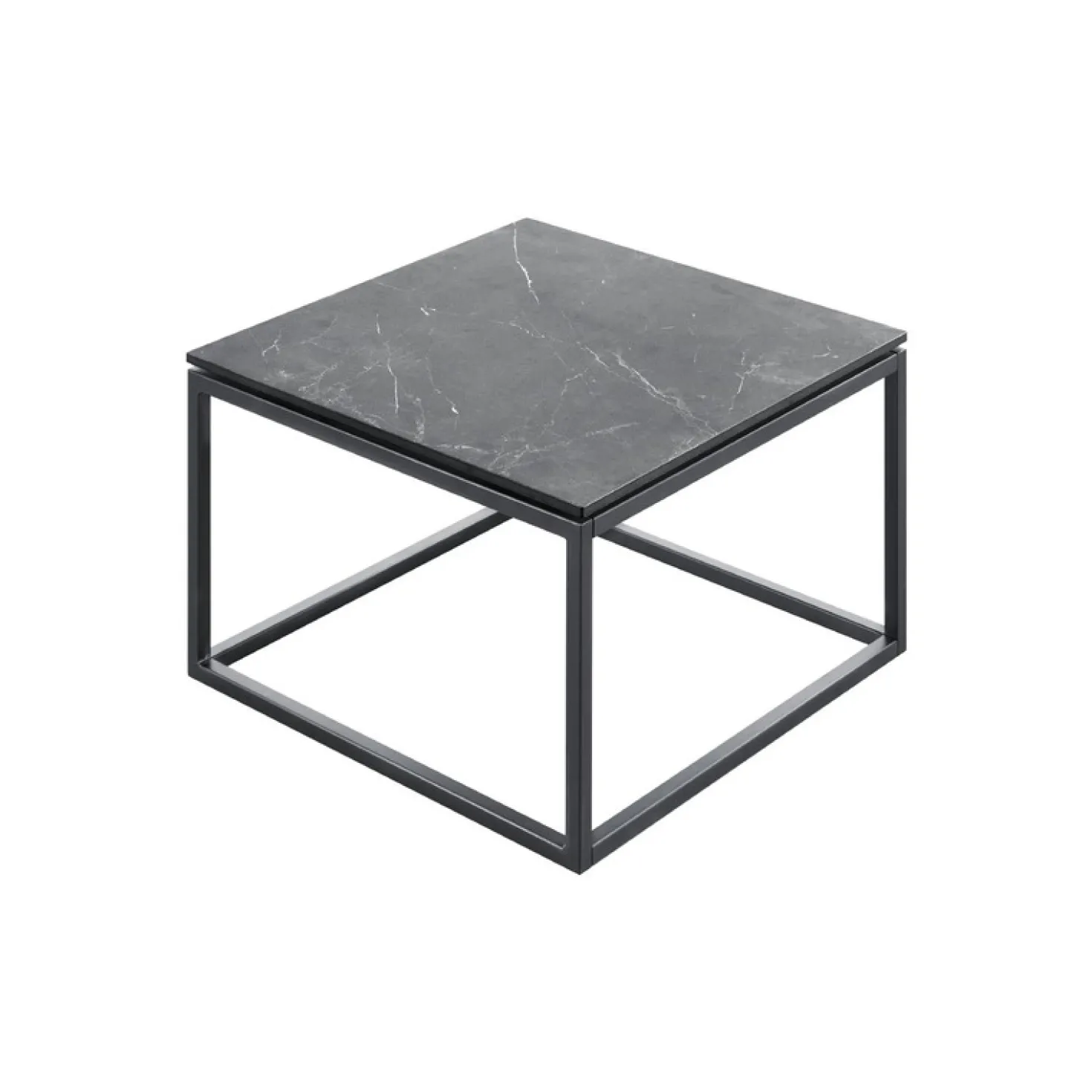 Bijzettafel Lineto (55 Cm) zwart keramiek