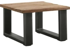 Bijzettafel 65x65 Romaro teakhout mix rough