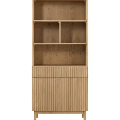 Boekenkast Arrosto Eikenhout 203x90x45 cm light roast