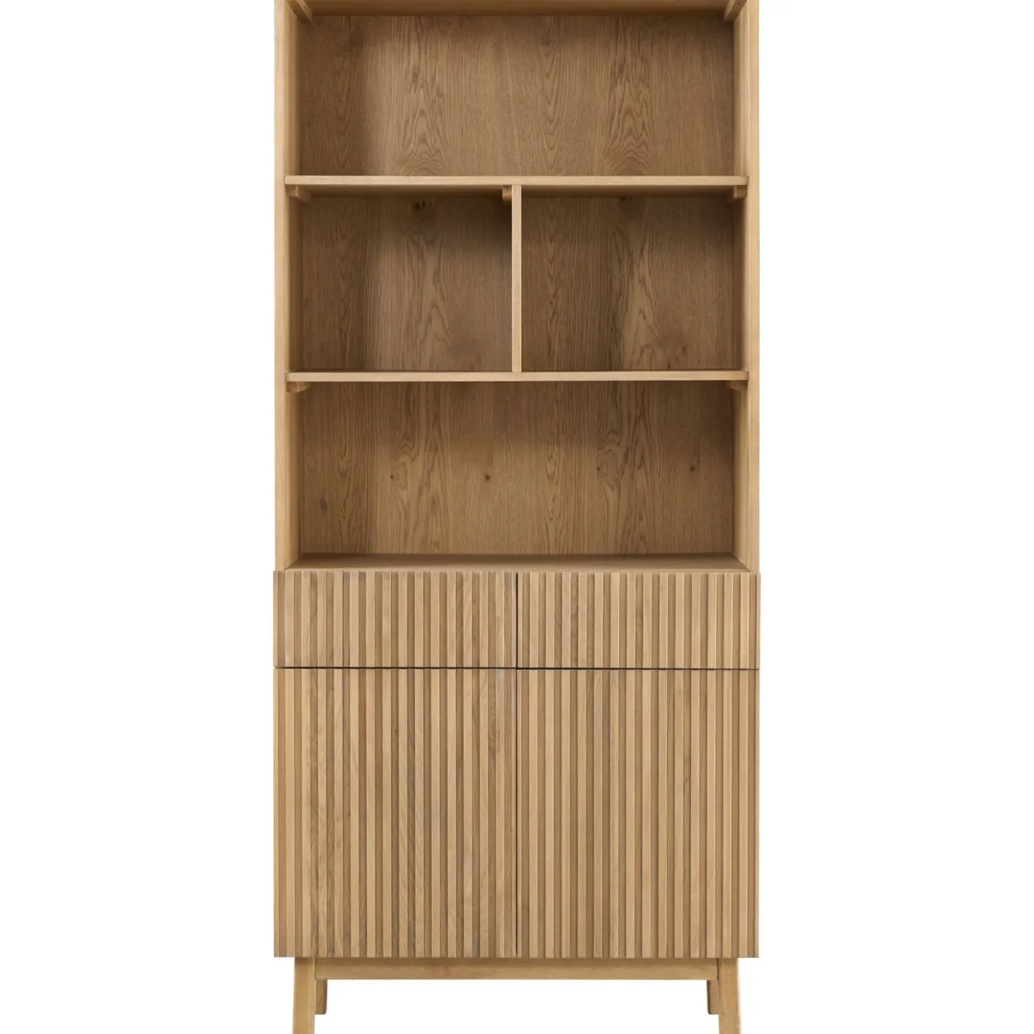 Boekenkast Arrosto Eikenhout 203x90x45 cm light roast