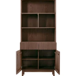 Boekenkast Arrosto Eikenhout 203x90x45 cm Dark Roast