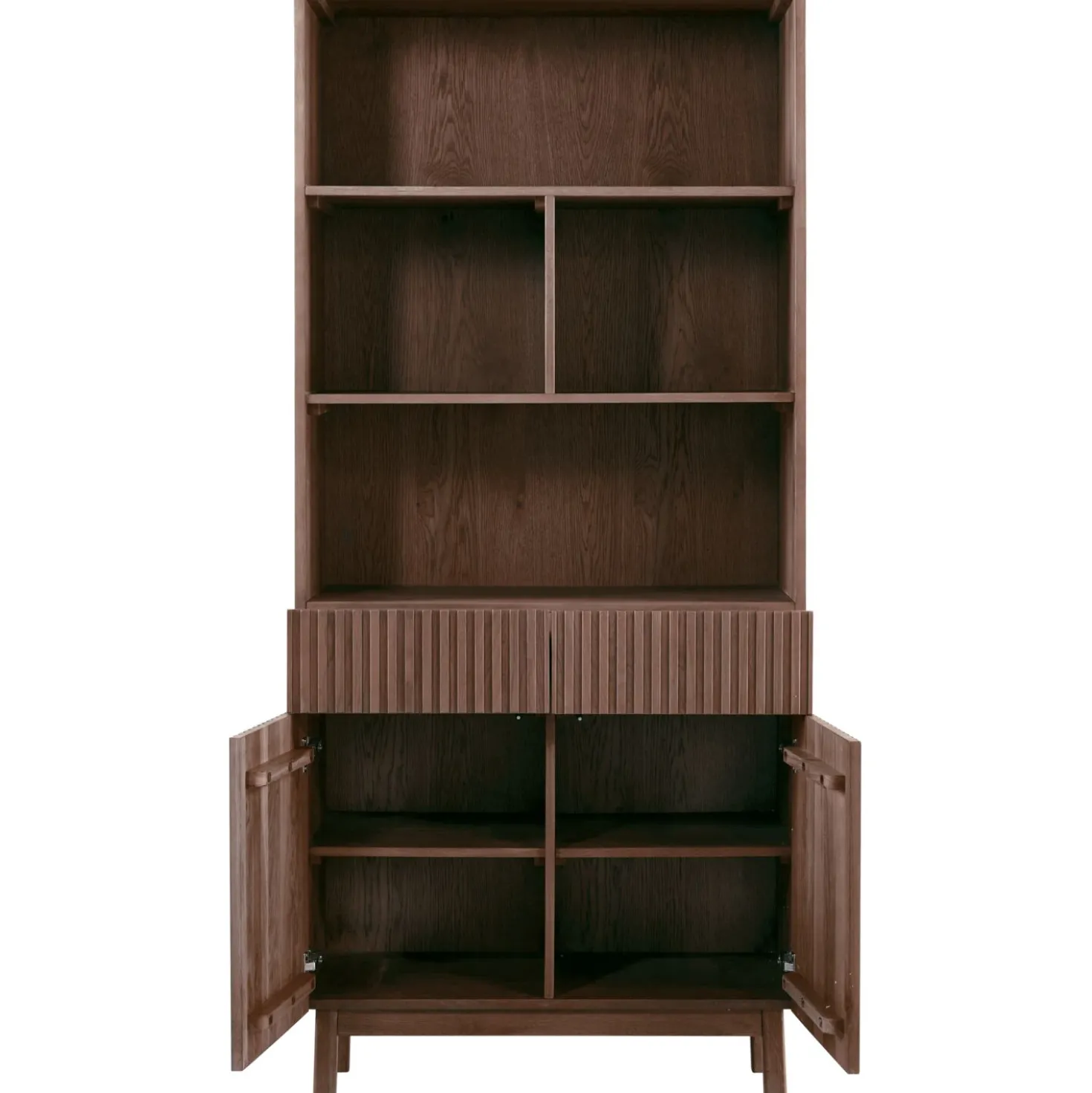 Boekenkast Arrosto Eikenhout 203x90x45 cm Dark Roast