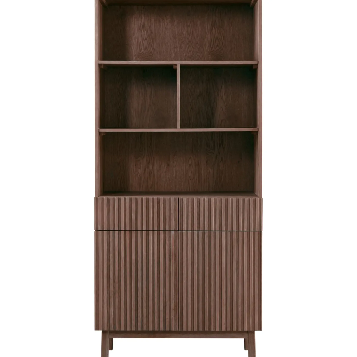 Boekenkast Arrosto Eikenhout 203x90x45 cm Dark Roast