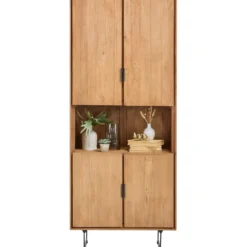 Boekenkast Aska (80 Cm) teak naturel brushed