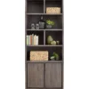 Boekenkast Lavio (86 cm) eiken grafiet