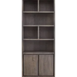Boekenkast Lavio (86 cm) eiken grafiet