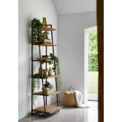 Boekenkast ROMARO Teak mix rough