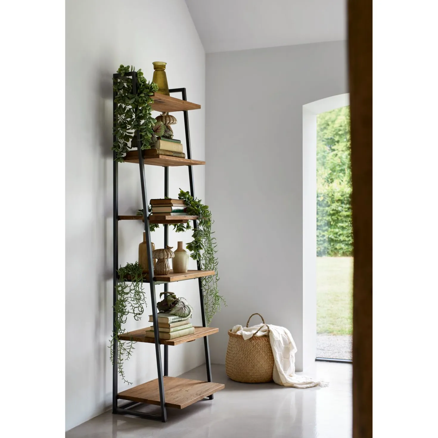 Boekenkast ROMARO Teak mix rough
