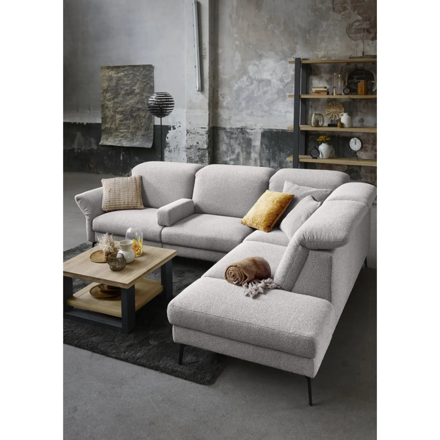 Boekenkast VERATO (150 CM) naturel grey