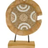 Decoratiebeeld Diveria Teakhout met vormpjes