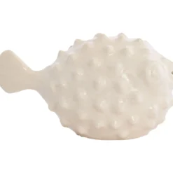 Decoratiebeeld Mannu Vis keramiek beige small