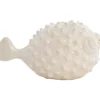 Decoratiebeeld Mannu Vis keramiek beige large
