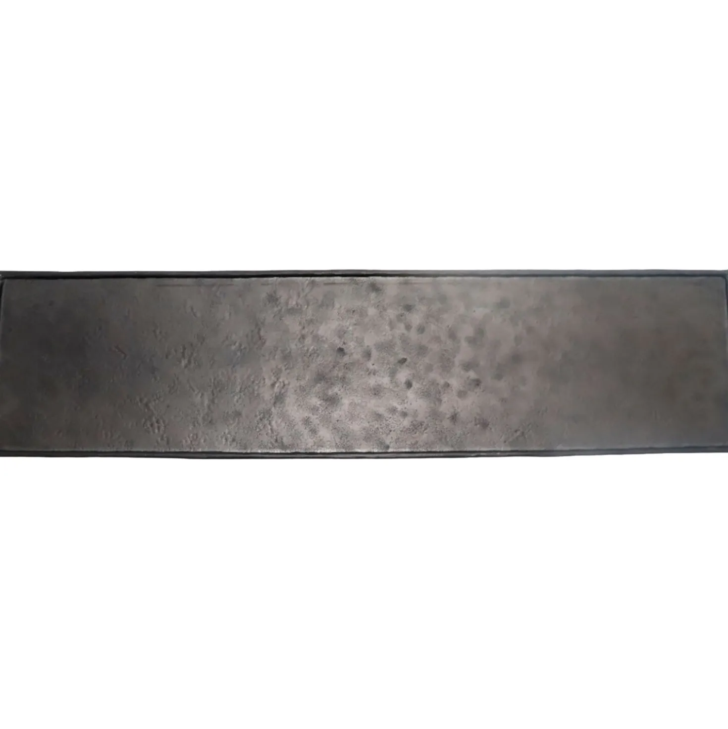 Decoratieschaal Trebbia 15x60 cm rechthoekig zwart