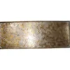 Decoratieschaal Trebbia 15x40 cm rechthoekig brons