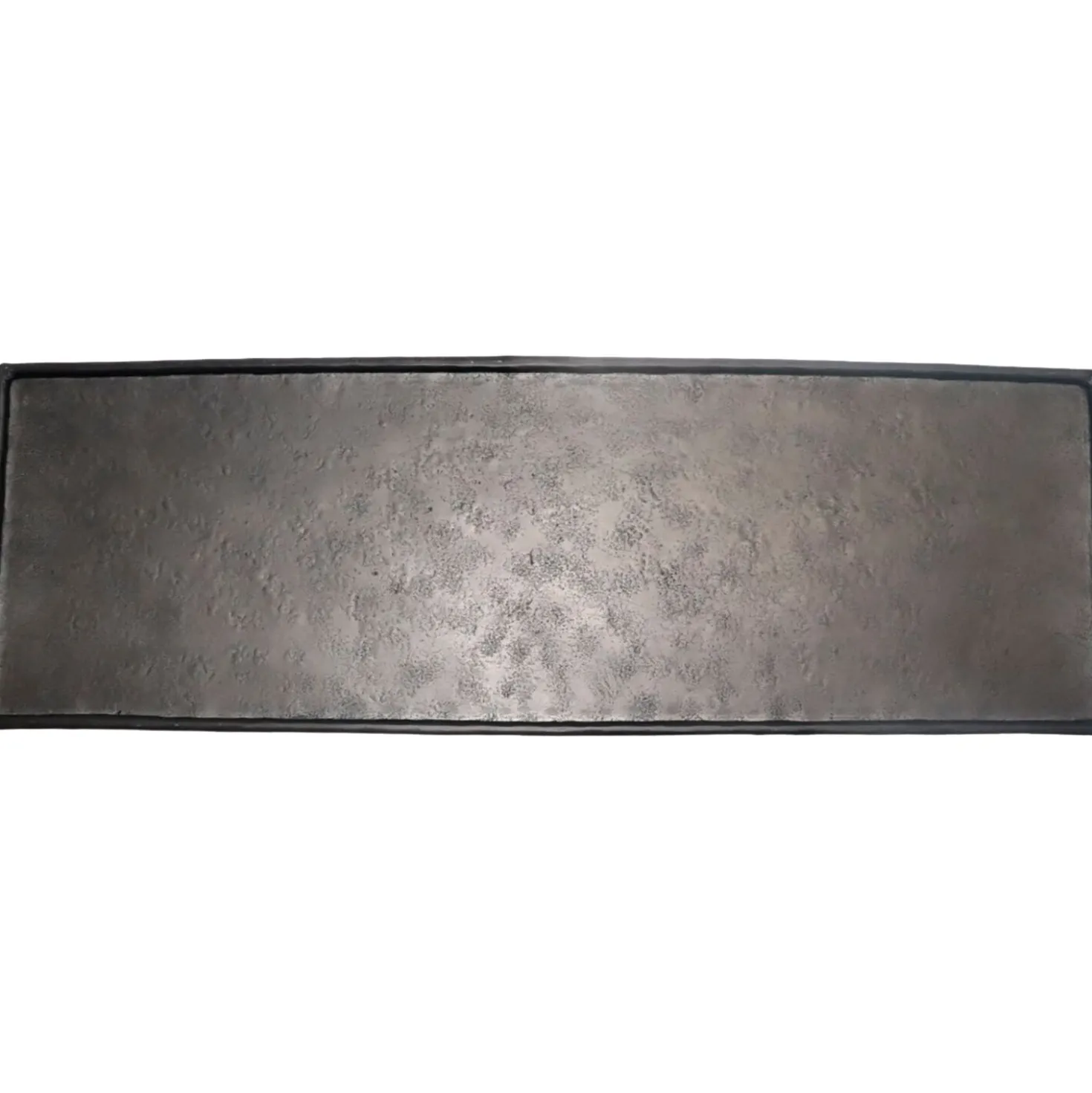 Decoratieschaal Trebbia 20x80 cm rechthoekig zwart