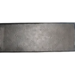 Decoratieschaal Trebbia 20x60 cm rechthoekig zwart