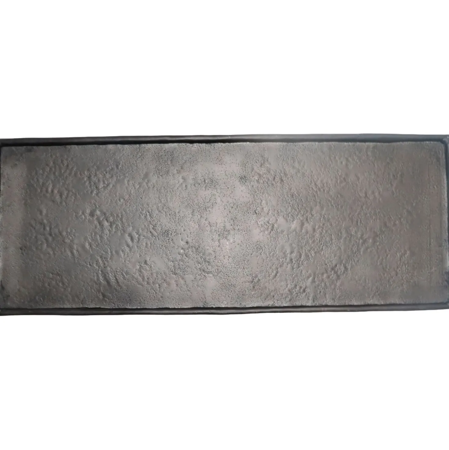 Decoratieschaal Trebbia 20x60 cm rechthoekig zwart