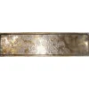 Decoratieschaal Trebbia 7,5x28 cm rechthoekig brons
