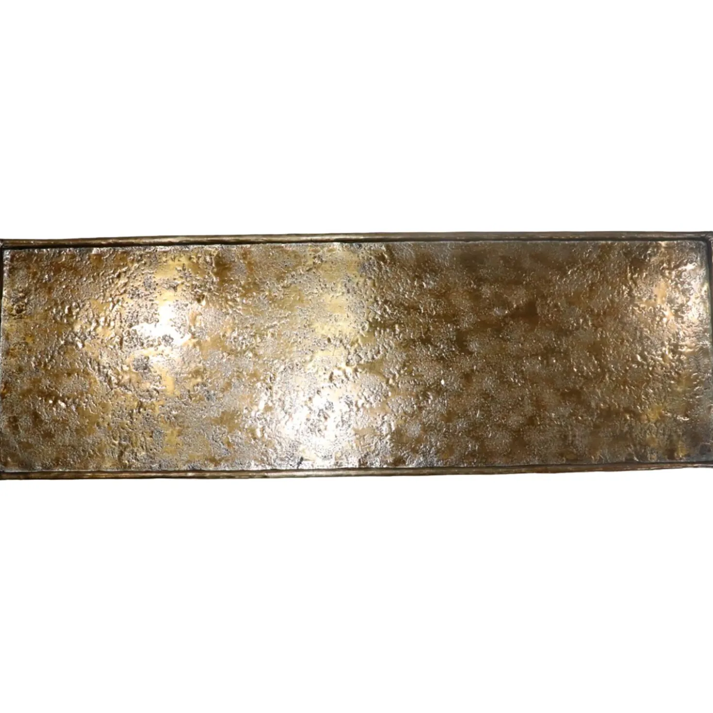 Decoratieschaal Trebbia 20x60 cm rechthoekig brons