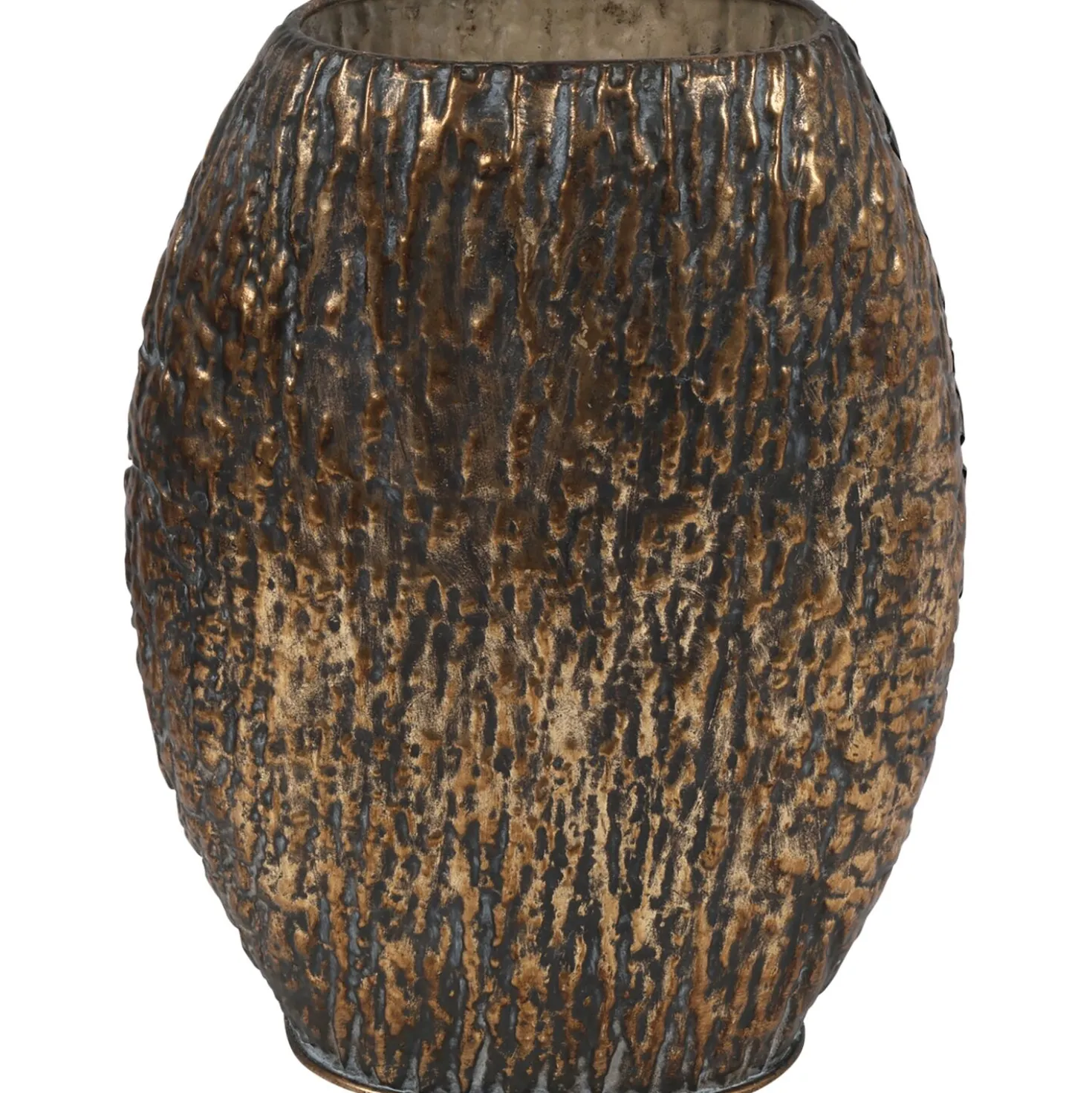 Decoratievaas Mingardo L brons ovaal