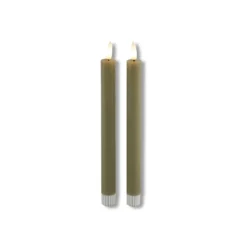 Dinerkaars Benevento LED large beige rond set van 2