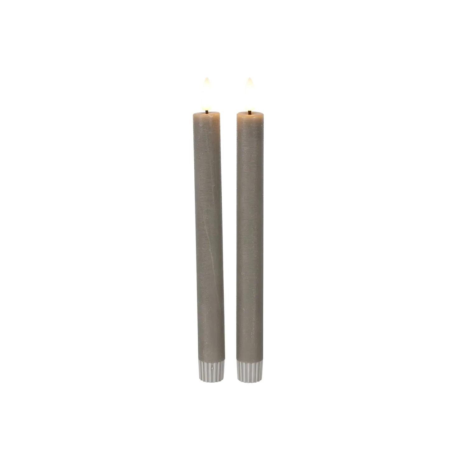 Dinerkaars Benevento LED large grijs rond set van 2