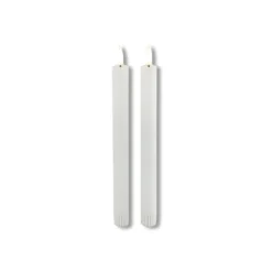 Dinerkaars Benevento LED large wit rond set van 2