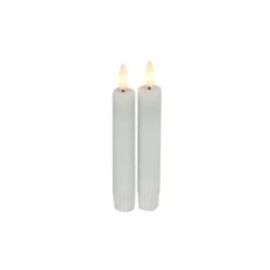 Dinerkaars Benevento LED small wit rond set van 2