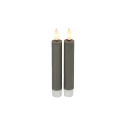 Dinerkaars Benevento LED small grijs rond set van 2
