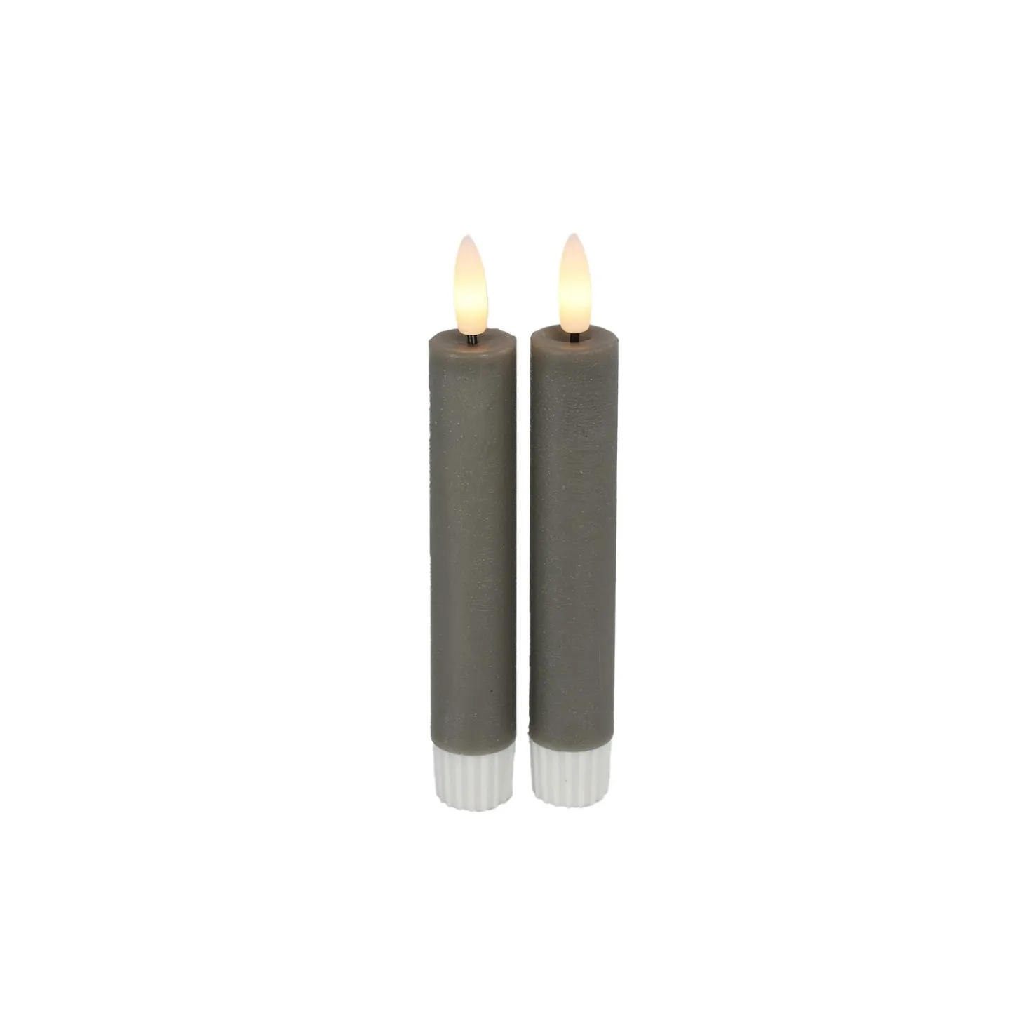 Dinerkaars Benevento LED small grijs rond set van 2