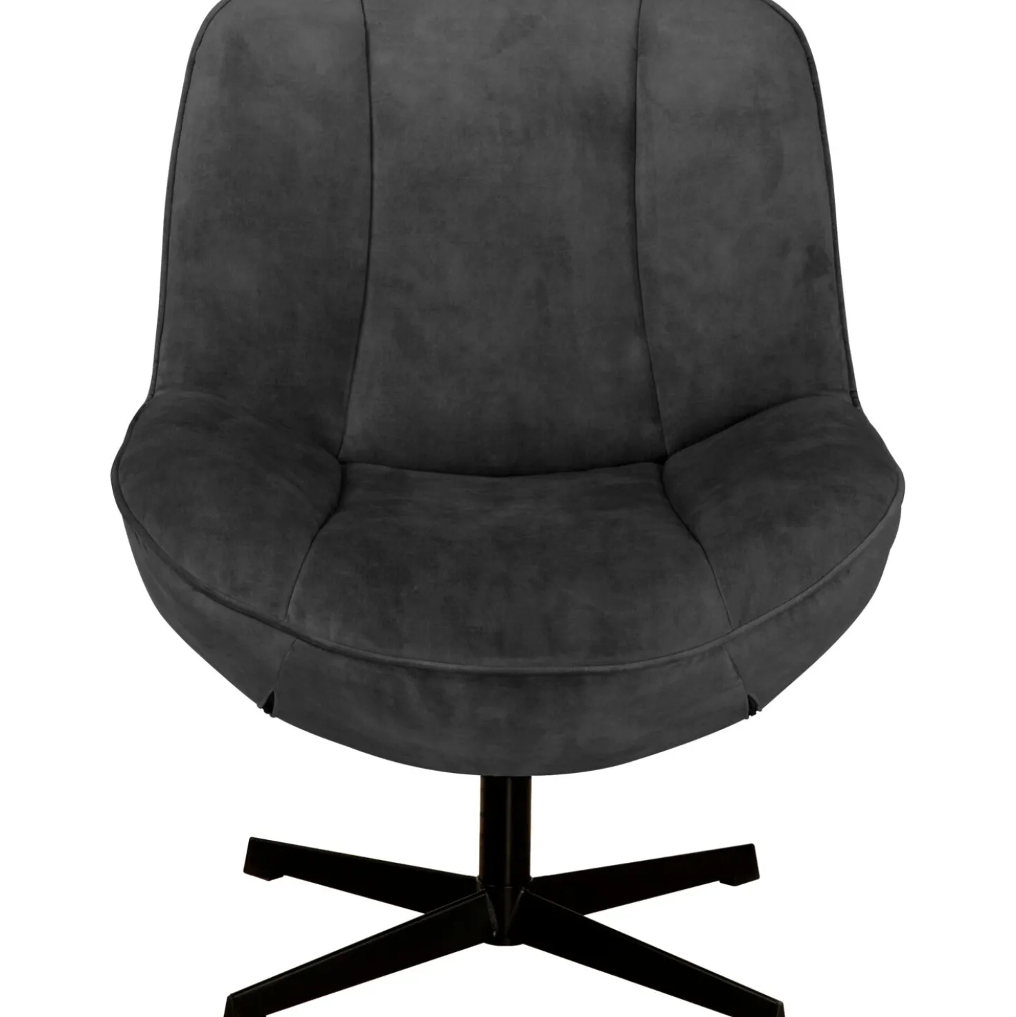 Draaifauteuil Fortenza Velvet antraciet