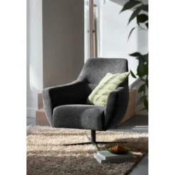 Draaifauteuil Gudo Donkergrijs