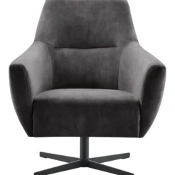 Draaifauteuil Gudo Velvet antraciet