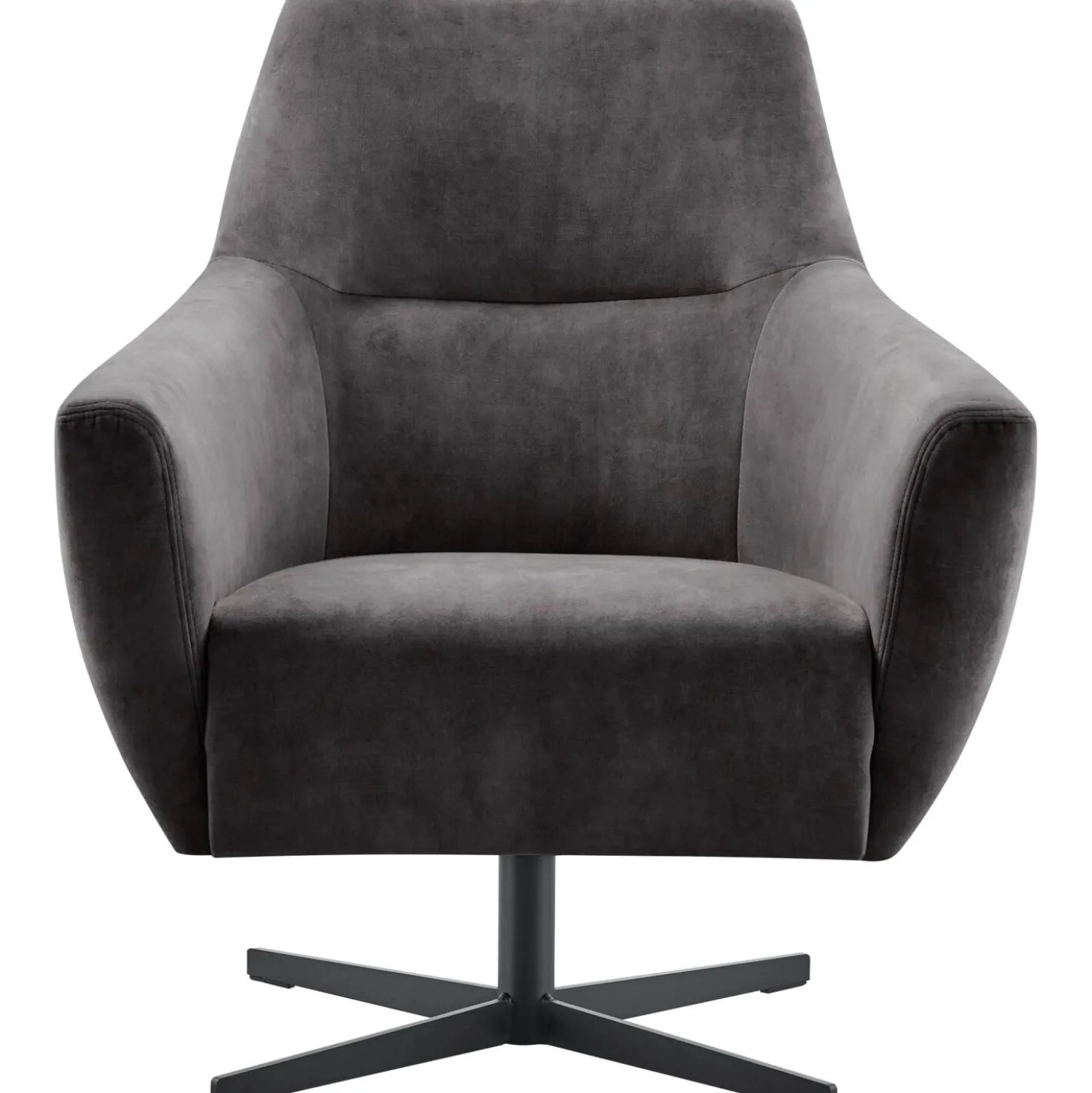Draaifauteuil Gudo Velvet antraciet