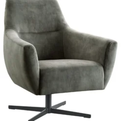 Draaifauteuil Gudo Velvet donkergroen