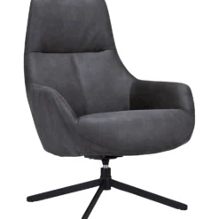 Draaifauteuil Vaneze Microleder antraciet